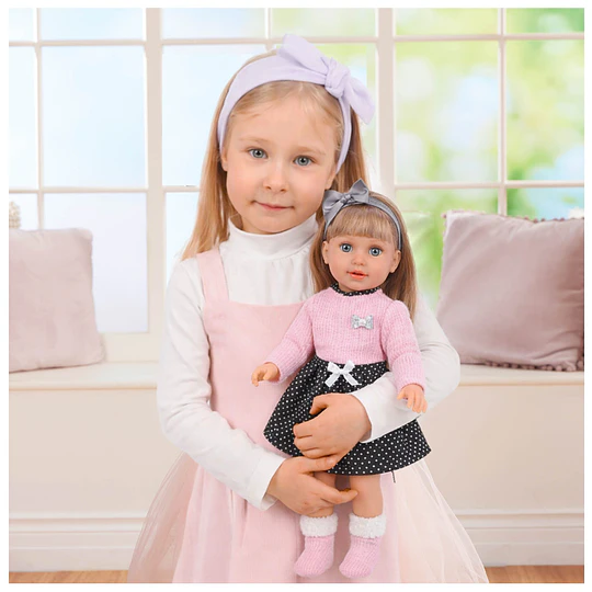 Retiro Express - Muñeca De Apego Sofy Kidscool 40cm Suave Rosada Niños 3+