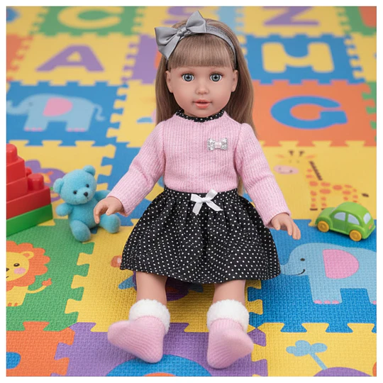 Retiro Express - Muñeca De Apego Sofy Kidscool 40cm Suave Rosada Niños 3+