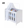 Mini Cuna Bebé Colecho 4 en 1 Blanca con Colchón