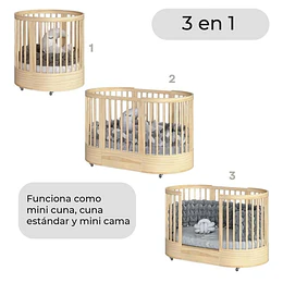 Cuna Progresiva Sognare Madera - Preventa 30 de Mayo