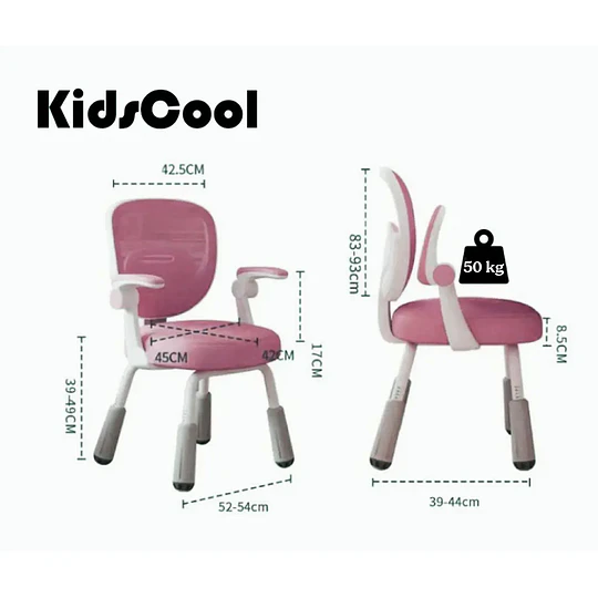 Retiro Express - Silla Escritorio Ergonomica Infantil Rosada