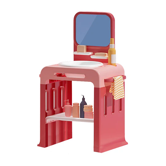 Retiro Express - Lavamanos Infantil Montessori Kidscool - Estación de Aseo y Autonomía Rosado