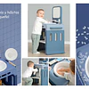 Retiro Express - Lavamanos Infantil Montessori Kidscool - Estación de Aseo y Autonomía Azul