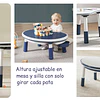 Retiro Express - Mesa Escritorio Infantil Kidscool Azul con Silla y Altura Regulable