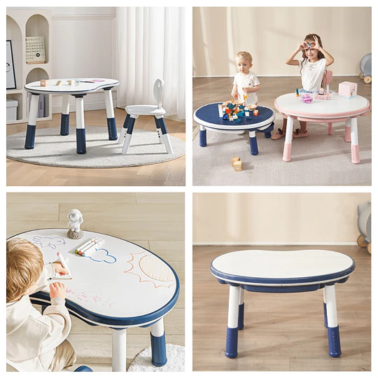 Retiro Express - Mesa Escritorio Infantil Kidscool Azul con Silla y Altura Regulable