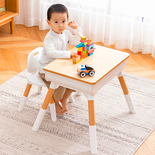 Retiro Express - Mesa con silla School Blanco Caramelo