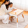 Retiro Express - Mesa con silla School Blanco Caramelo