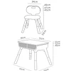 Retiro Express - Mesa con silla School Blanco Caramelo