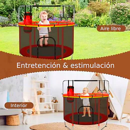 Retiro Express - Cama Elástica Divertida de 4,5 pies Roja