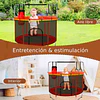 Retiro Express - Cama Elástica Divertida de 4,5 pies Roja