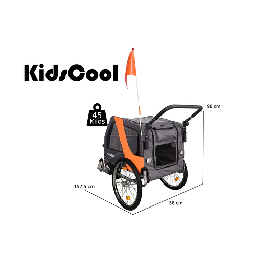 Carro Jogger Gris Baby Trailer Single