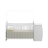 Cuna con Cómoda Mudador Bambini Blanco