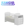 Cuna con Cómoda Mudador Bambini Blanco