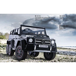 Mercedes G63 6X6 6 Motores con Licencia 12V Negro