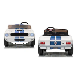 Auto a Bateria Shelby Gt350 Blanco 12v 2Motores