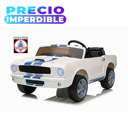 Auto a Bateria Shelby Gt350 Blanco 12v 2Motores