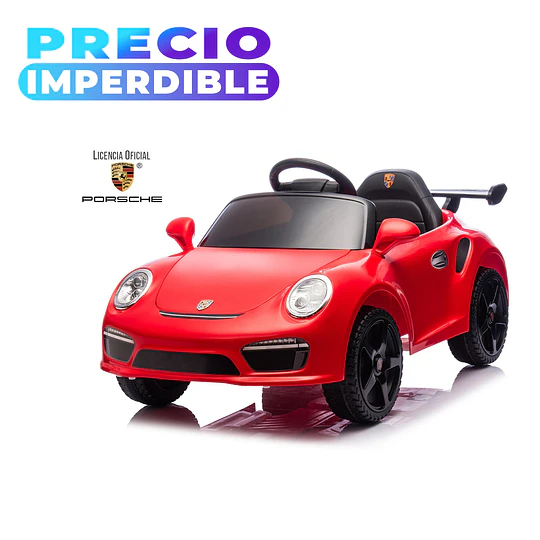 Auto a Bateria Porsche 911 Ruf Ctr3 Rojo 12v 2Motores