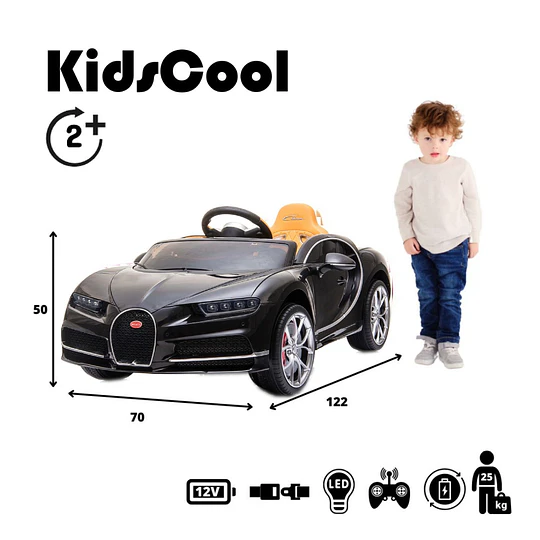 Bugatti a batería Negro