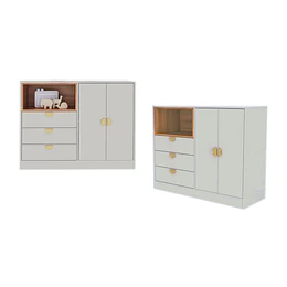 Comoda 2 Puertas y 3 Cajones Cariño Arena 