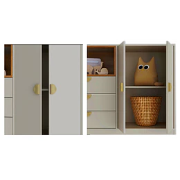 Comoda 2 Puertas y 3 Cajones Cariño Arena 