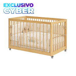Cuna Bebé Multifuncional Antirreflujo Colecho 3 en 1 Lion Natural 