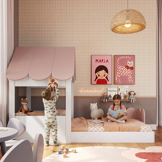 Cama Montessori Casita 1 Plaza Kidscool