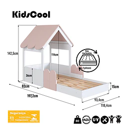 Cama Montessori Casita 1 Plaza Kidscool