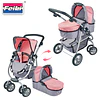 Coche de Muñeca 3 en 1 Kidscool Rosado con Manillar Ajustable