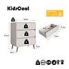 Comoda Mudador Infantil Retro 3 Cajones Kidscool MDP Beige 