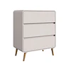 Comoda Mudador Infantil Retro 3 Cajones Kidscool MDP Beige 