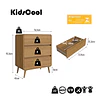 Cómoda Mudador Infantil Retro 3 Cajones Kidscool MDP Roble 
