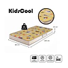 Colchón para Cuna Espuma D18 Kidscool 130x60x10 cm Impermeable