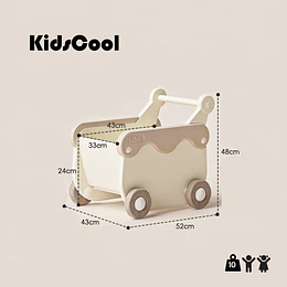 Caminador Correpasillos Bebé Mini Wagon Beige Kidscool  