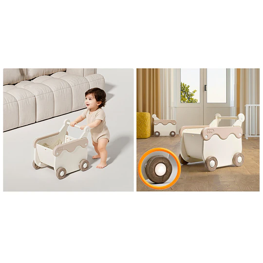 Caminador Correpasillos Bebé Mini Wagon Beige Kidscool  