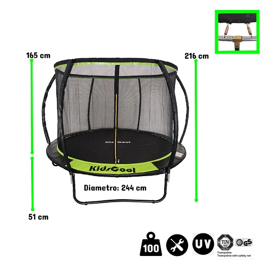 Cama Elastica 8 pies Curve-Pro