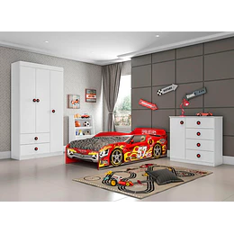 Cama Infantil Evolution Car 1 Plaza