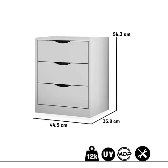 Velador Pisa Blanco