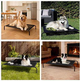 Cama Elevada Perros Grandes PetsCool Talla L Soporta 40kg