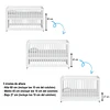 Cuna Bebé Multifuncional Antirreflujo Colecho 3 en 1 Lion Blanca
