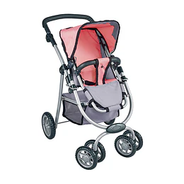 Retiro Express - Coche de Muñeca 3 en 1 Kidscool Rosado con Manillar Ajustable
