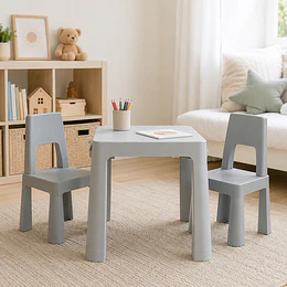 Set Mesa de juegos play club blanca