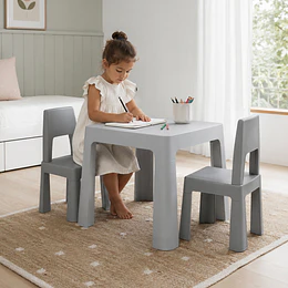 Set Mesa de juegos play club blanca