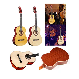 Retiro o Despacho Express- Guitarra Acústica Clásica Kidscool 39” Blanca Ideal Principiantes y Niños Funda