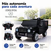 Auto a Batería Jeep G63 Con Licencia Mercedes 12V Negro