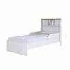 Cama De Transición Infantil 1 Plaza Kidscool Con Estante Blanca