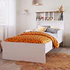 Cama De Transición Infantil 1 Plaza Kidscool Con Estante Blanca