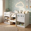 Cama Infantil Multifunción Alta 1 plaza Kidscool Blanca