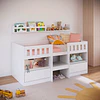 Cama Infantil Multifunción Alta 1 plaza Kidscool Blanca