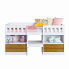 Cama Infantil Multifunción Alta 1 plaza Kidscool Blanca Miel