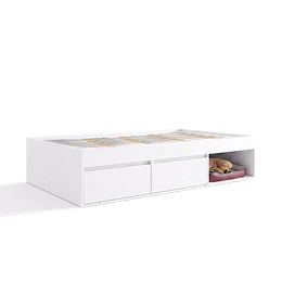 Cama Infantil Multifunción 1 Plaza Pets Kidscool Blanca 